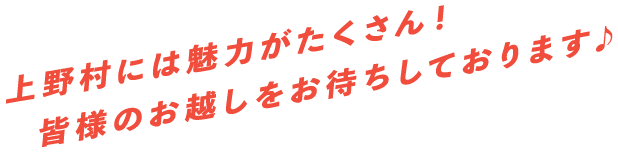 上野村には魅力がたくさん！皆様のお越しをお待ちしております♪