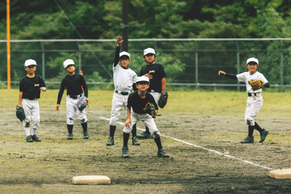 学童野球チーム「上野フォレストキング」練習の様子