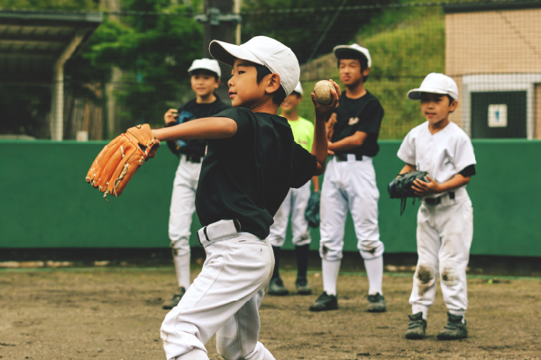 学童野球チーム「上野フォレストキング」練習の様子